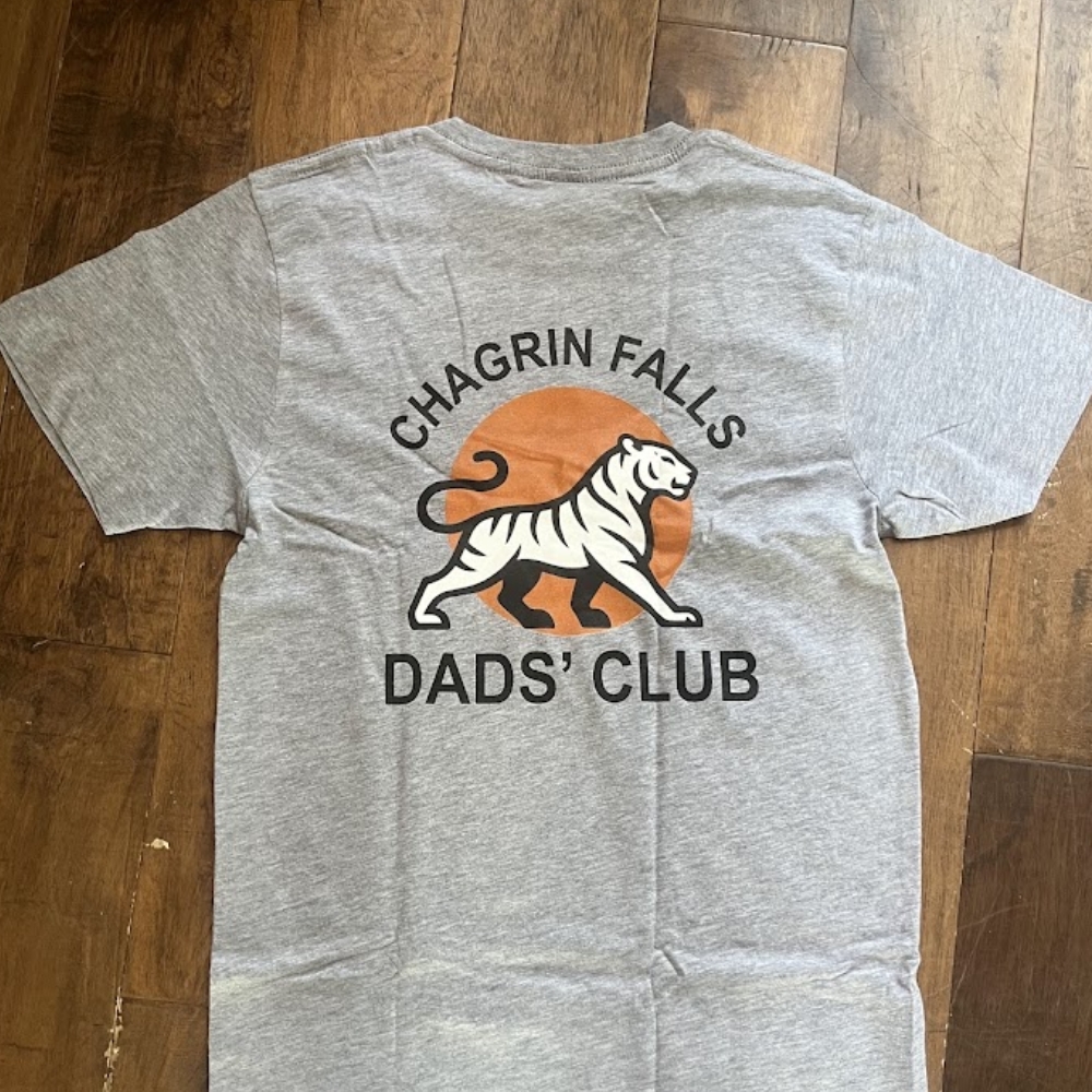CFDC Shirt Fundraiser 4 back design of the grey chagrin falls dad's club shirt